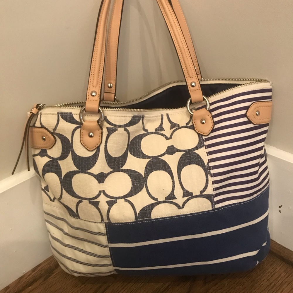 Coach canvas tote
